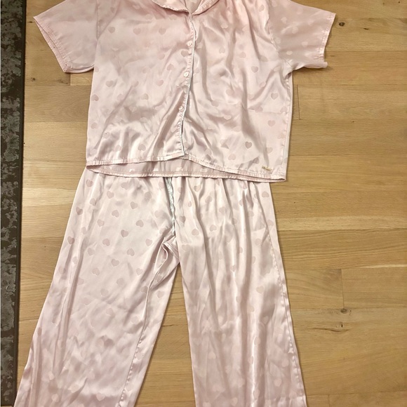 BCBG pink Heart Print Women's Pajama Set - Picture 3 of 6